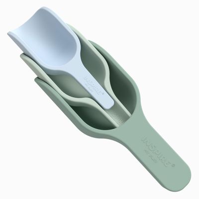 Inspire My Play - 3 x Silicone Nesting Scoops - Perfect for Sensory PlayTray - Sensory Bin Accessories - Special Education Classroom Supplies - Montessori Education Toys - Multi-Purpose Shovel - Green