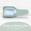 Inspire My Play - 3 x Silicone Nesting Scoops - Perfect for Sensory PlayTray - Sensory Bin Accessories - Special Education Classroom Supplies - Montessori Education Toys - Multi-Purpose Shovel - Green view 2