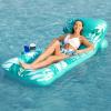 Jasonwell Inflatable Pool Float Adult - Pool Floaties Lounger Floats Floating Chair Raft with Adjustable Backrest Cup Holders Water Floaty Lake Lounge Tanning Floats Beach Party Toys for Adults view 1