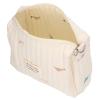 Stroller Organizer Bag, Large Capacity Cotton Diaper Caddy with Zipper, Baby Essentials Storage Pouch for Travel and Shower(Dinosaur) view 3
