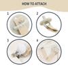 Baby Pacifier Clip Leash Holder Unisex for 4 Pack Gift Set with Neutral Solid Colors ;Soft Linen Pacifier Clips ; Fabric Pacifier Strap with Clip Keeps Pacifiers & Teethers in Place view 4