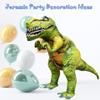 Jet Creations Inflatable T-Rex Dinosaur Toy, 32" Tall/53" Long, Green/Yellow, Pool, Party, Garden Decor, Photo Prop Jurassic Theme Decoration, 1 pc view 2