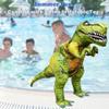 Jet Creations Inflatable T-Rex Dinosaur Toy, 32" Tall/53" Long, Green/Yellow, Pool, Party, Garden Decor, Photo Prop Jurassic Theme Decoration, 1 pc view 4