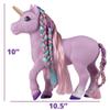 Breyer Horses Mane Beauty Styling Unicorn | Iris | Purple Extra-Long Silky No Tangle Mane | 10" x 3.5" x 10.5" | 7 Accessories, 30 Hair Bands, and 22 Jewels | Unicorn Toy | Model #7416 view 2