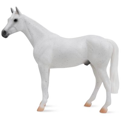 Breyer Horses Freedom Series Fleabitten Grey Thoroughbred | Horse Toy | 9.75" x 7" | 1:12 Scale | Model #1054