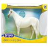 Breyer Horses Freedom Series Fleabitten Grey Thoroughbred | Horse Toy | 9.75" x 7" | 1:12 Scale | Model #1054 view 2