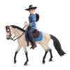 Breyer Horses Freedom Series Western Horse and Rider | Doll and Horse Toy | 9.75" x 7" | 1:12 Scale | Model #61155 view 2