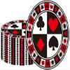 40 Pcs Casino Party Supplies - 7" Poker Paper Plates for Casino Night, Las Vegas Birthday Party Decorations view 1