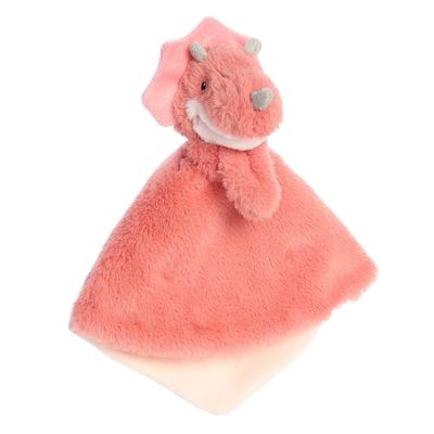Aurora Eco-Friendly Eco Ebba Tai Tricera Luvster Baby Stuffed Animal - Recycled Materials - Security and Sleep Aid - Pink 12 Inches