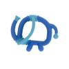 Nuby Geo Zoos Massaging Teether - Baby Teething Toy - Soft Easy Grip - 3+ Months - Elephant view 1