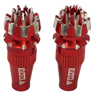 NHX RC Alum Transmitter Gimbal Stick Ends (M3) 25mm for Futaba 14SG 16SZ 16IZ 18SZ 10J -Red