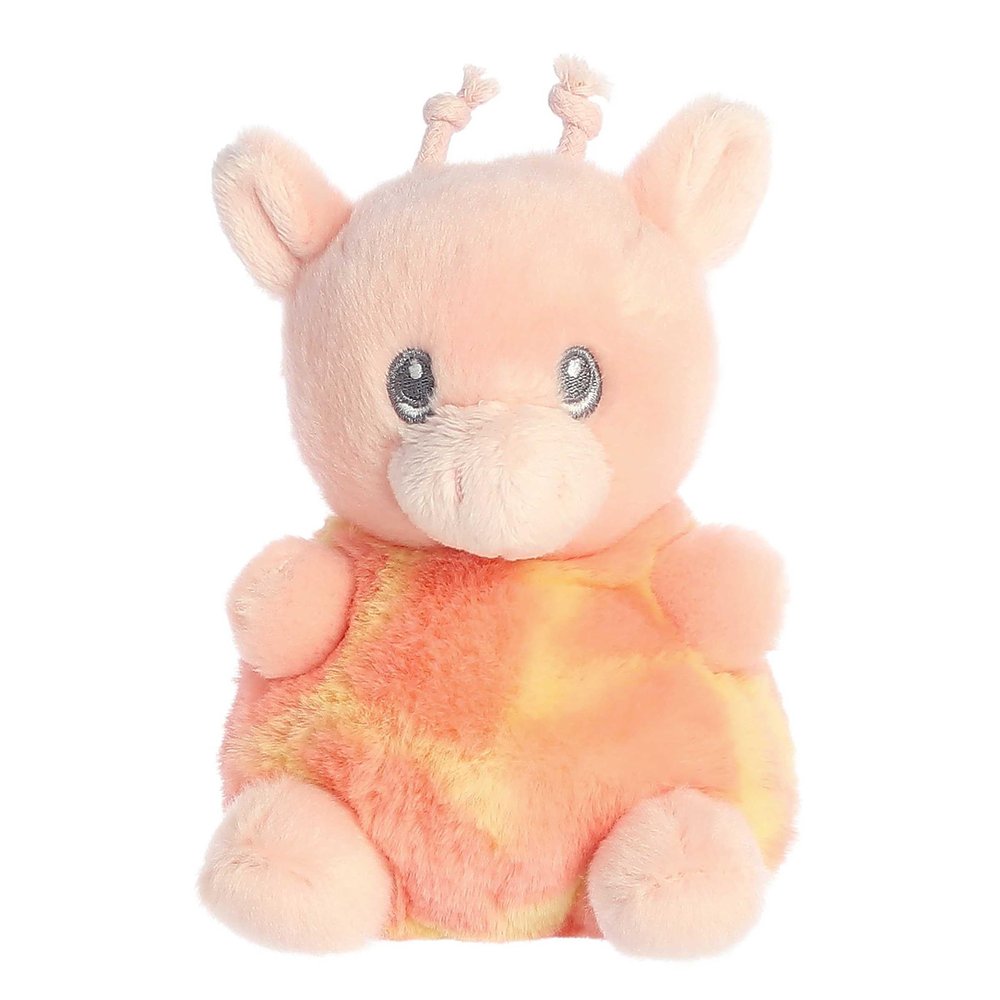 Aurora Gentle Lil Biscuits Baby Giraffe Baby Stuffed Animal - Easy to Clean - Imaginative Play - Orange 5.5 Inches