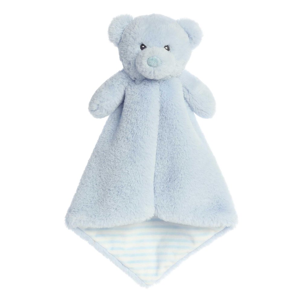 Aurora Adorable Fur-Ebba Kori Bear Luvster Baby Stuffed Animal - Soft & Cuddly Toy - Security and Sleep Aid - Sky 16 Inches