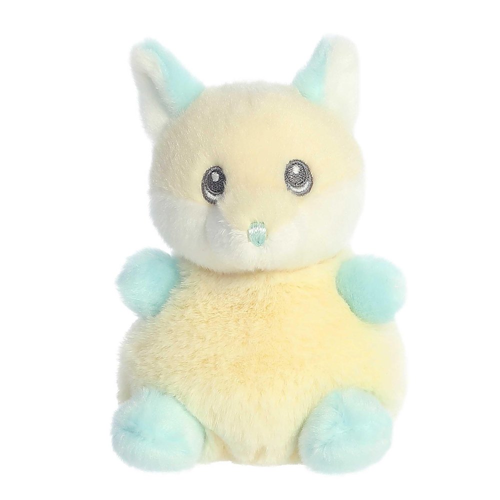 Aurora Gentle Lil Biscuits Baby Fox Baby Stuffed Animal - Easy to Clean - Imaginative Play - Yellow 5 Inches