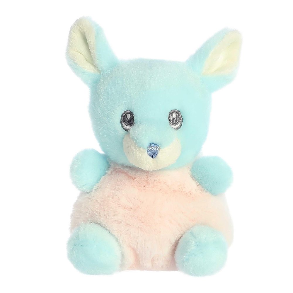 Aurora Gentle Lil Biscuits Baby Fawn Baby Stuffed Animal - Easy to Clean - Imaginative Play - Blue 6.5 Inches