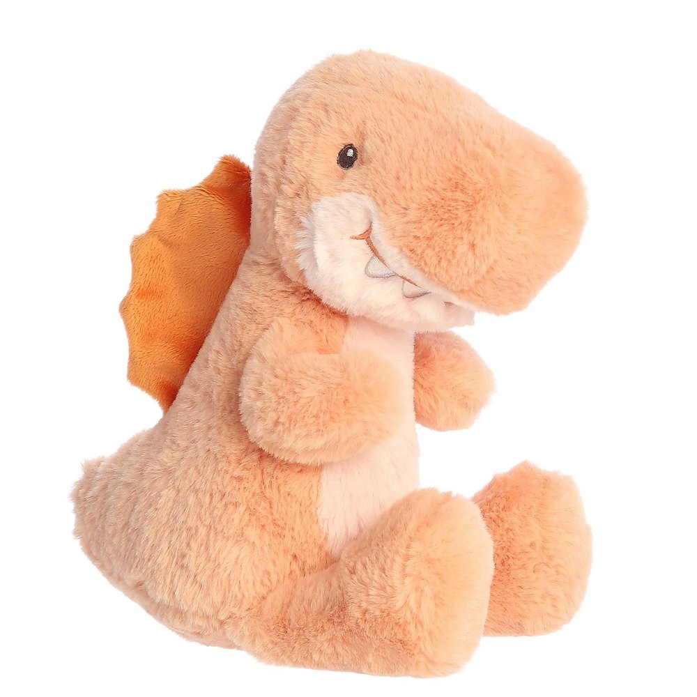 Aurora Eco-Friendly Eco Ebba Edan Edaph Baby Stuffed Animal - Recycled Materials - Imaginative Play - Orange 12 Inches