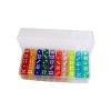 DYNWAVE 100 Pieces 6 Sided Dice Set Translucent Acrylic Bulk Dice Round Corner 14mm for Playing Favors Gifts Math Learning Classroom view 1