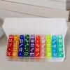 DYNWAVE 100 Pieces 6 Sided Dice Set Translucent Acrylic Bulk Dice Round Corner 14mm for Playing Favors Gifts Math Learning Classroom view 2