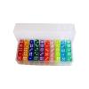 DYNWAVE 100 Pieces 6 Sided Dice Set Translucent Acrylic Bulk Dice Round Corner 14mm for Playing Favors Gifts Math Learning Classroom view 3