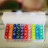 DYNWAVE 100 Pieces 6 Sided Dice Set Translucent Acrylic Bulk Dice Round Corner 14mm for Playing Favors Gifts Math Learning Classroom view 4