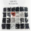 1000pcs Universal RC Screw Kit Screws Assortment Set, Hardware Fasteners for Traxxas Axial Redcat HPI Arrma SCX10 Losi 1/8 1/10 1/12 1/16 Scale RC Cars Trucks Crawler, RC Screw Kit, Body Clips Pins view 2