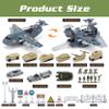 XDUOYJOY Military Airplane Toy, Army Toys Fighter Jet with 8 Vehicles, Army Men Trucks Airplanes Helicopter Car Kits Birthday Gift for Boys Age 4-7 view 2