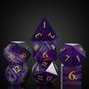 UDIXI Gemstone DND Dice Set, 7PCS Purple Agate Stone D&D Dice Polyhedral for Role Playing and Other Tabletop Games view 1