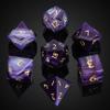 UDIXI Gemstone DND Dice Set, 7PCS Purple Agate Stone D&D Dice Polyhedral for Role Playing and Other Tabletop Games view 2