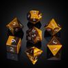 UDIXI Stone DND Dice Set, 7PCS Tiger's Eye Gemstone D&D Dice for Role Playing Dice and Tabletop Games view 2