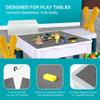 Lekebaby 8 Pack Classic Baseplates Building Base for Building Bricks, 10" x 10" Building Boards - 100% Compatible with Major Brands, Green/Grey/Blue/White view 3