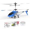 Cheerwing Remote Control Helicopter,SYMA S107H Mini RC Helicopter with Gyro,Altitude Hold, One Key Take Off/Landing for Adults Kids(Blue) view 1