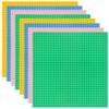 Lekebaby 8 Pack Classic Baseplates Building Base for Building Bricks, 10" x 10" Building Boards - 100% Compatible with Major Brands, Macaron view 1