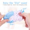 2Pack Silicone Teething Mitt, Soothing Infant Teething Mitten Pain Relief, Prevent Scratches Glove, Safe Silicone Teething Toys for 0-12 Months view 4