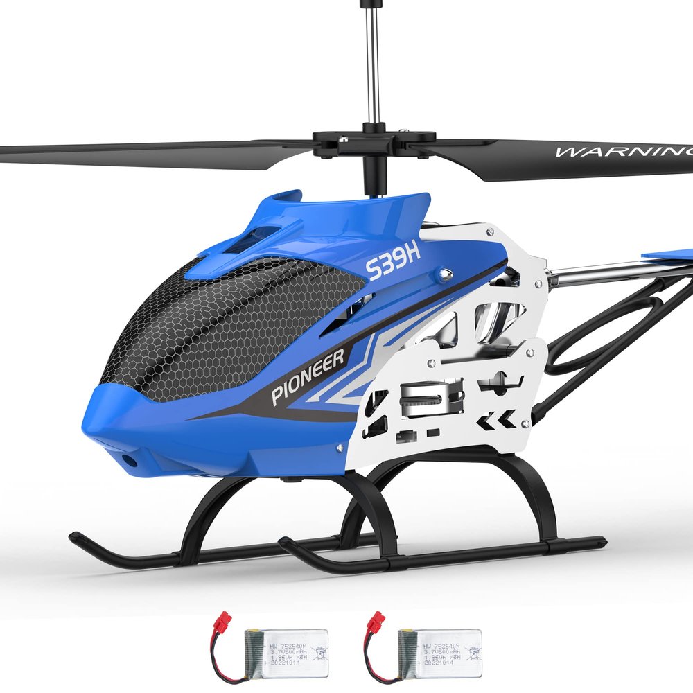 Cheerwing Remote Control Helicopter,SYMA S39H RC Helicopter with Altitude Hold and High & Low Speed Mode,2 Batteries,Big Size Aircraft for Adults Kids(Blue)
