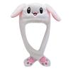 YOMEESOUL Cute Bunny Hat with Moving Ears Kawaii Accessories for Girls, Christmas Easter Party Cosplay Plush Rabbit Hats (White) view 1