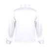 CHICTRY Boy's Sequin Shirts Long Sleeve Button Down Shiny Shirt Disco Hip Hop Jazz Dance Party Choir Costume White 12-14 Years view 2