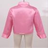 CHICTRY Boy's Sequin Shirts Long Sleeve Button Down Shiny Shirt Disco Hip Hop Jazz Dance Party Choir Costume Pink 12-14 Years view 4