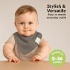 KeaBabies 8-Pack Organic Baby Bandana Bibs for Boys, Girls - Super Absorbent Triangle Baby Bibs for Drooling and Teething Infant, 100% Cotton Extra Soft for Newborn, Infant 0-36 Months (Terracotta) view 4