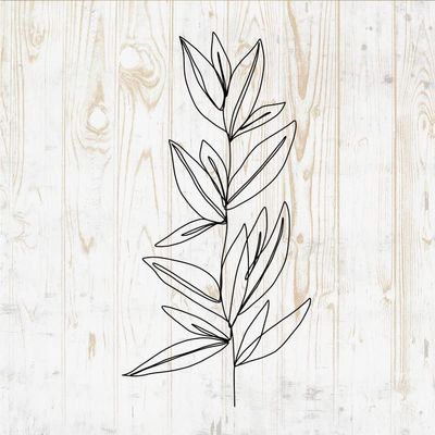 Line Art Flowers Wall Decals - Line Art Flowers Wall Stickers - Minimalist Minimal Floral Silhouette - Car Window Tumbler Laptop Water Bottle Girls Nursery Bedroom Room Home Decor DWSV13410