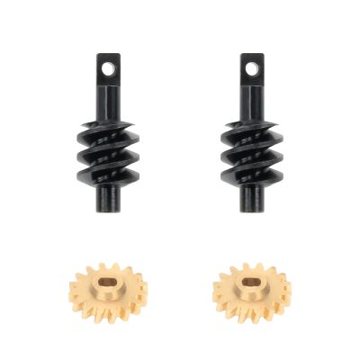 RCAWD 1 Set Hardened Copper&Steel Front and Rear Worm Gears Set for Axial Scx24 Crawlers