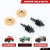 RCAWD 1 Set Hardened Copper&Steel Front and Rear Worm Gears Set for Axial Scx24 Crawlers view 4