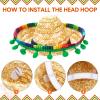Mumufy 12 Pcs Mexican Sombrero Headband Hats Bulk for Adults Mini Fiesta Hats with Fabric Cinco De Mayo Party Decorations(Classic) view 3