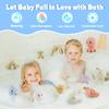 AMCHSURI Mold-Free Ocean Animal Bath Toys 10 Pack | Sensory Water Play Toys for Babies 6-18M & Toddlers 1-3Y | Safe Bathtub Pool Float Toys | Baby Shower, Birthday view 3