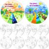 12 Sets DIY Religious Crafts Church Youth Group Fun Sunday School Activities Make Your Own The Story of Jesus Creation Wheel Vacation Bible School Crafts view 1