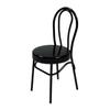 Melody Jane Dolls Houses Dollhouse Black Bistro Bentwood Metal Side Chair Cafe Kitchen Dining Furniture view 1