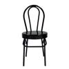 Melody Jane Dolls Houses Dollhouse Black Bistro Bentwood Metal Side Chair Cafe Kitchen Dining Furniture view 3