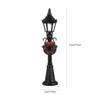 5pcs Miniature Street Light Model, Railway Train Post Lamps, Black Lamp Outdoor Pathway Lantern Post for Dollhouse Decoration Micro Landscape Accessories view 3