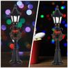5pcs Miniature Street Light Model, Railway Train Post Lamps, Black Lamp Outdoor Pathway Lantern Post for Dollhouse Decoration Micro Landscape Accessories view 4