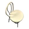 Melody Jane Dolls Houses Dollhouse White Bistro Bentwood Metal Side Chair Cafe Kitchen Dining Furniture view 2