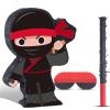 Ninja Piata Mini with Blindfold for Birthday Party Supplies, Bat and Filler for Birthday Party Decorations, Boys Girls and Adults Game Warrior Halloween Favors view 1